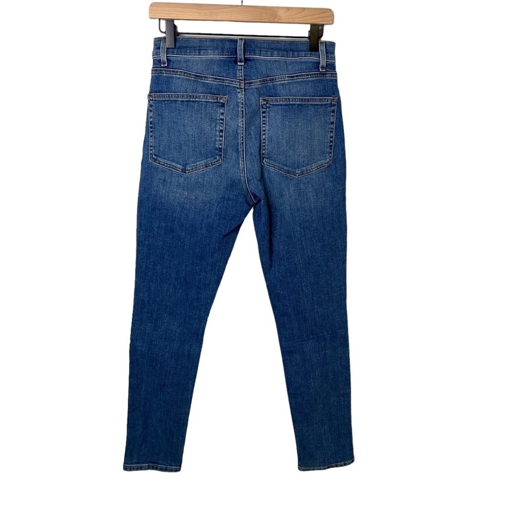 Reformation High Rise Skinny Button Fly Jeans Medium Wash Size 29 Denim - Picture 2 of 6